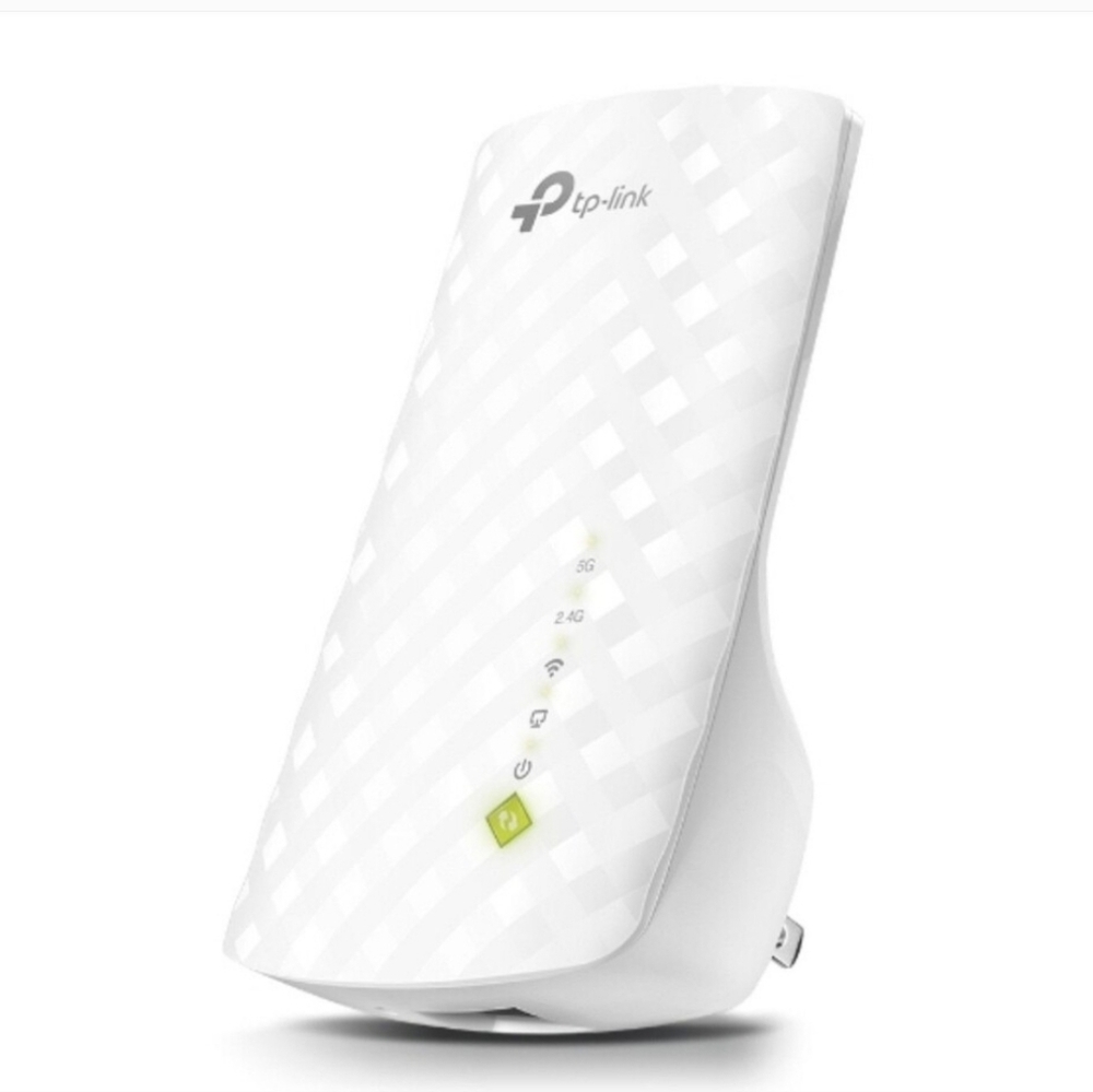 New TP-Link WiFi Extender with Ethernet Port, Dual Band 5GHz/2.4GHz Kasa Tapo